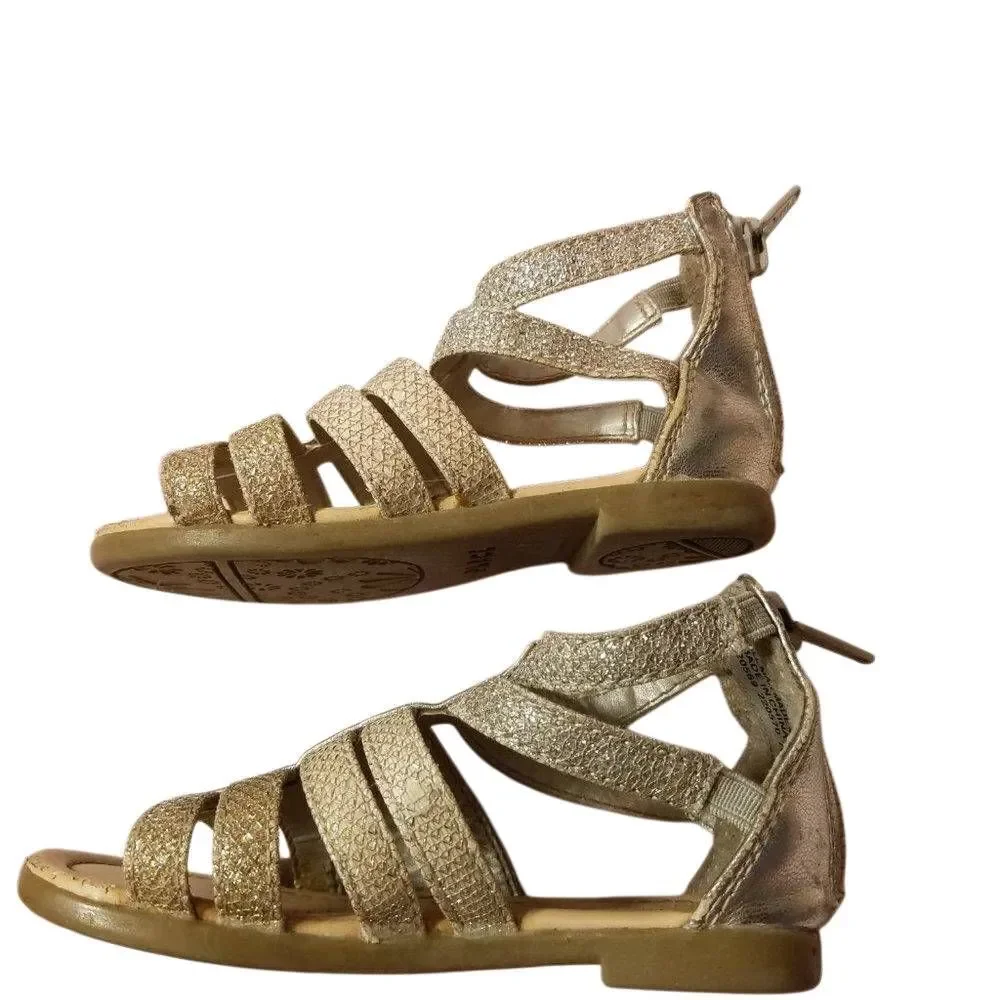 Children's Place Gold Sandals 5